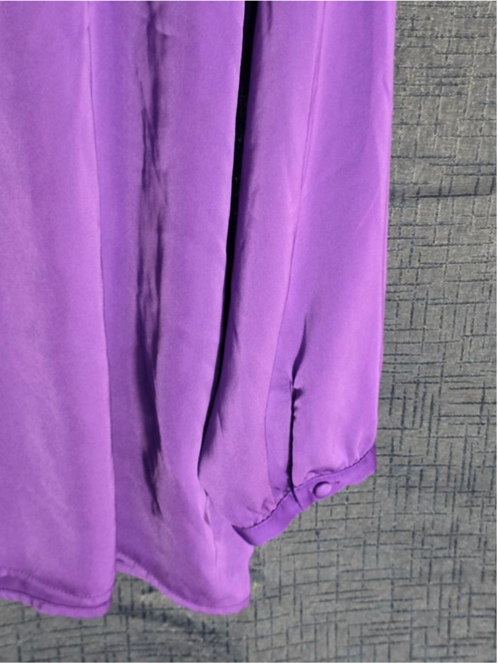 Women's Lauren Ralph Lauren Purple Blouse XL Fancy Lace Details - Picture 6 of 6